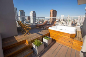 Las Cañitas studio full amenities, seguridad